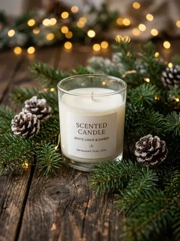 Christmas Pine and Warm Bokeh: Nano Banana 2.1 result