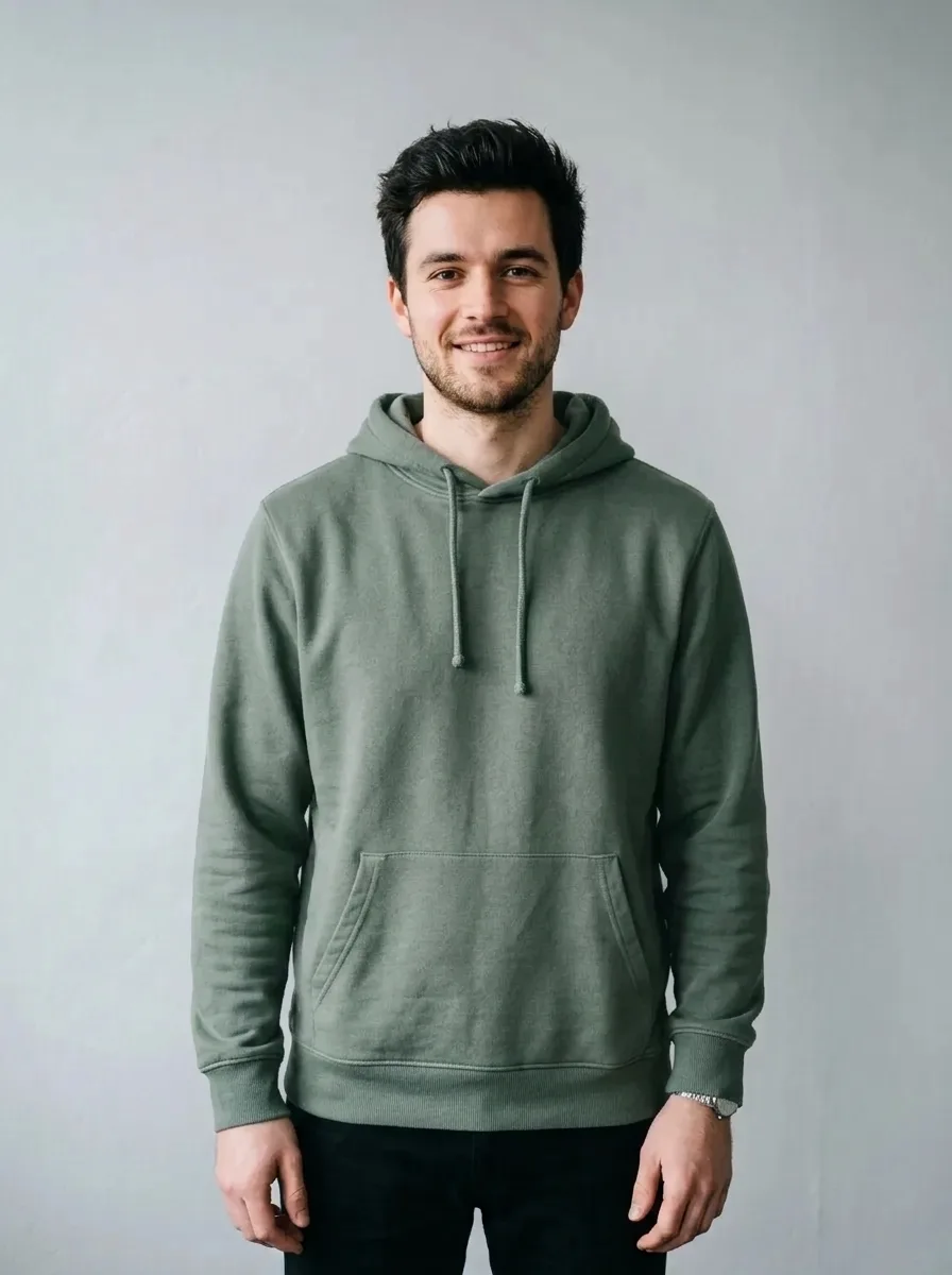 Recolor a hoodie: Nano Banana 2.1 result without the brush